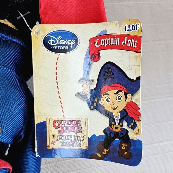 Disney Store Genuine Captain Jake & Never Land Pirates Authentic Plush Toy 12" - Picture 3 of 13